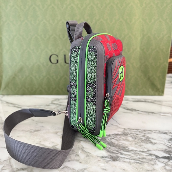 Gucci 763430 Two-way Jersey GG Cloth backpack - Picture 9 of 15